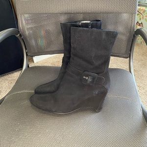 Booties with wedge
